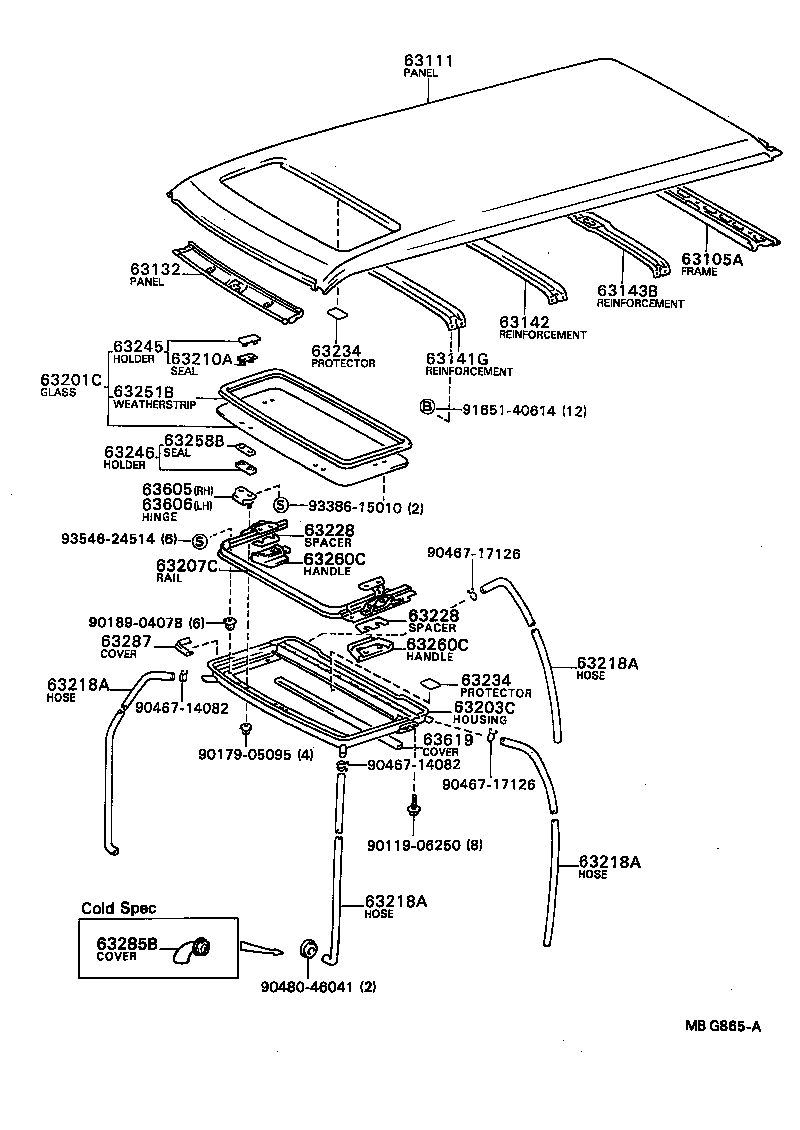  TOWN MASTERACE V WG |  ROOF PANEL BACK PANEL