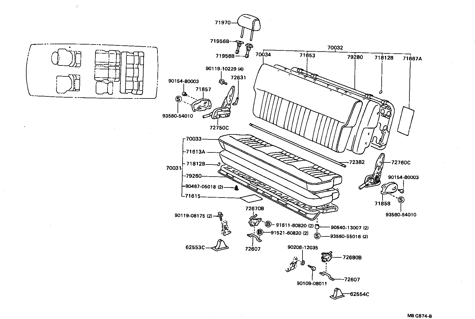  TOWN MASTERACE V WG |  SEAT SEAT TRACK