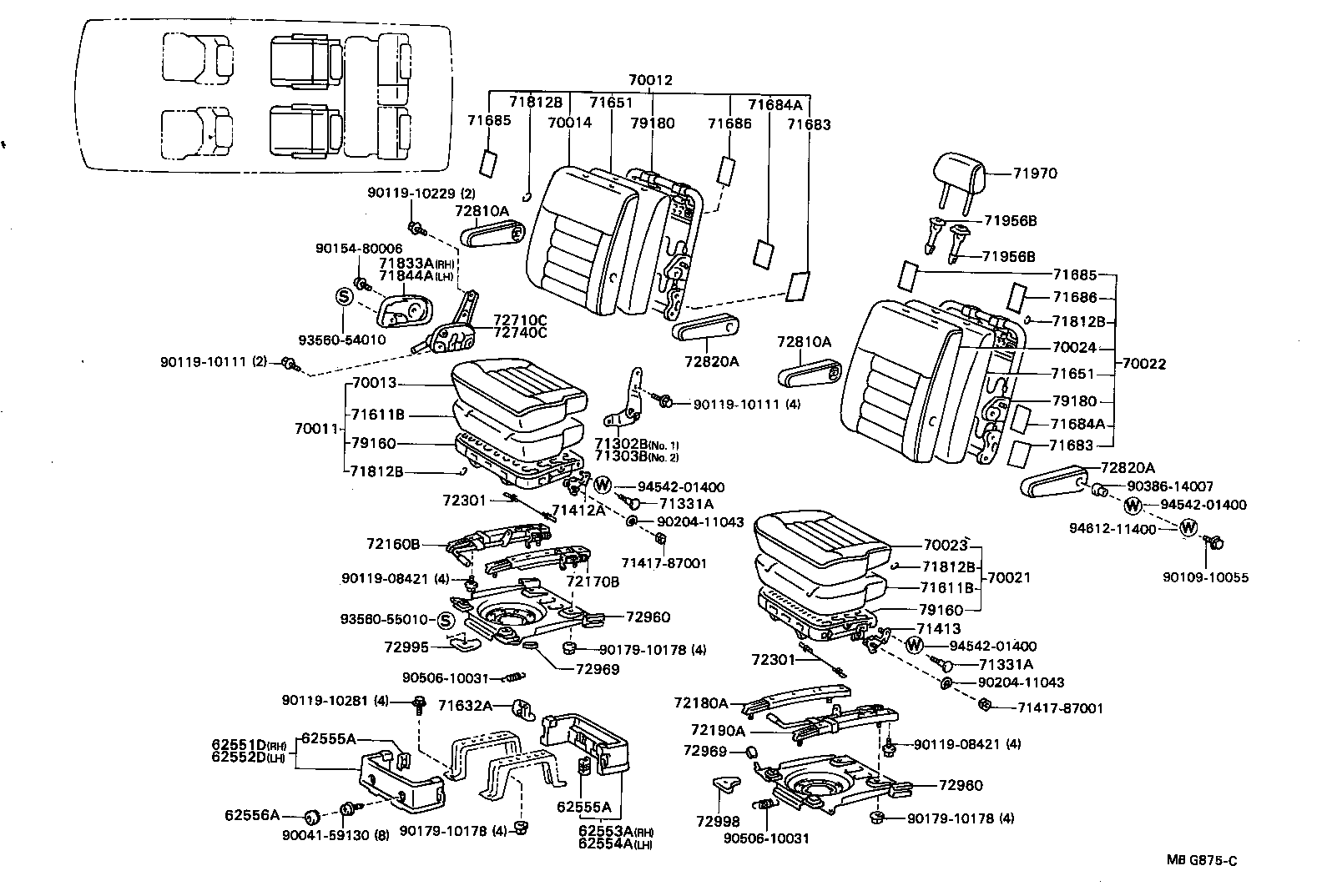  TOWN MASTERACE V WG |  SEAT SEAT TRACK