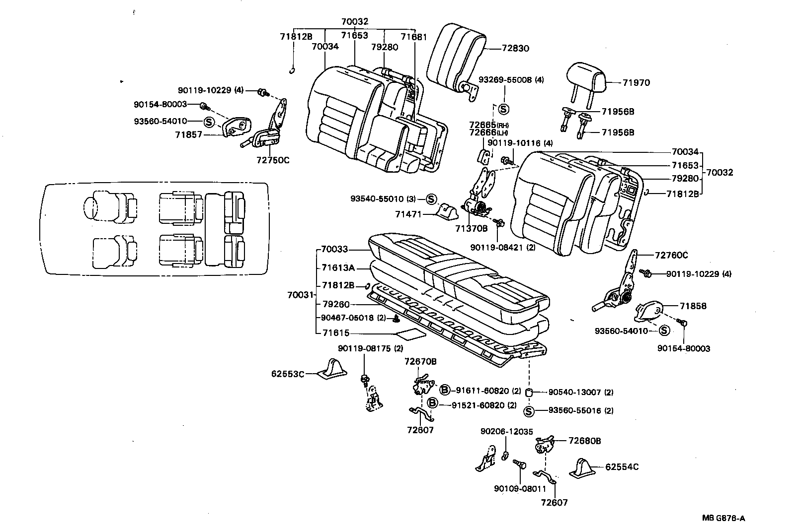  TOWN MASTERACE V WG |  SEAT SEAT TRACK