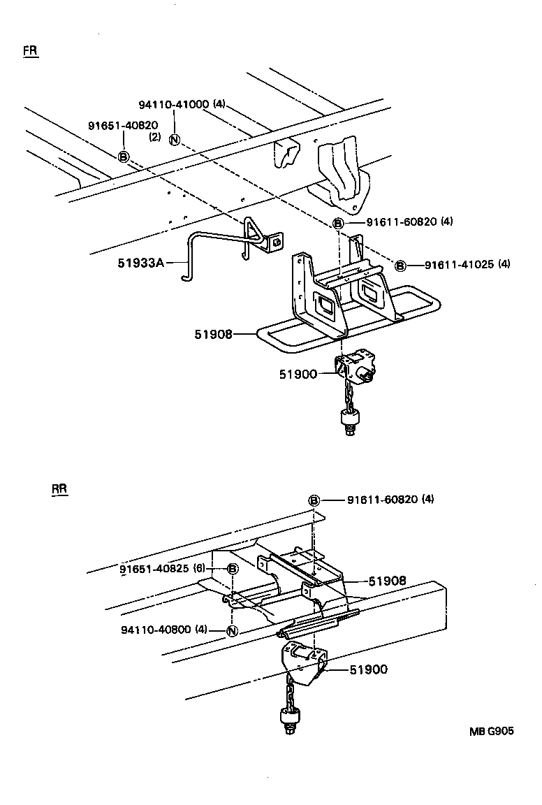  DYNA TOYOACE |  SPARE WHEEL CARRIER