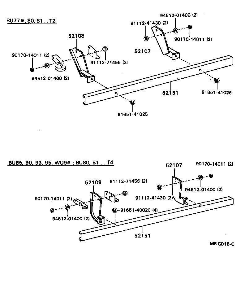  DYNA TOYOACE |  REAR BUMPER BUMPER STAY