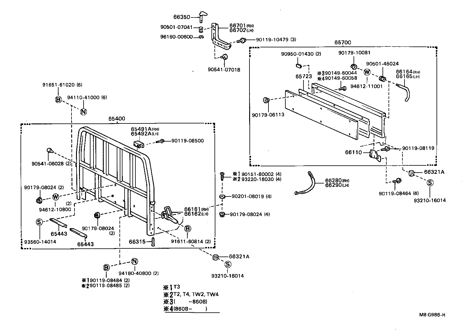  DYNA TOYOACE |  REAR BODY GUARD FRAME TAIL GATE
