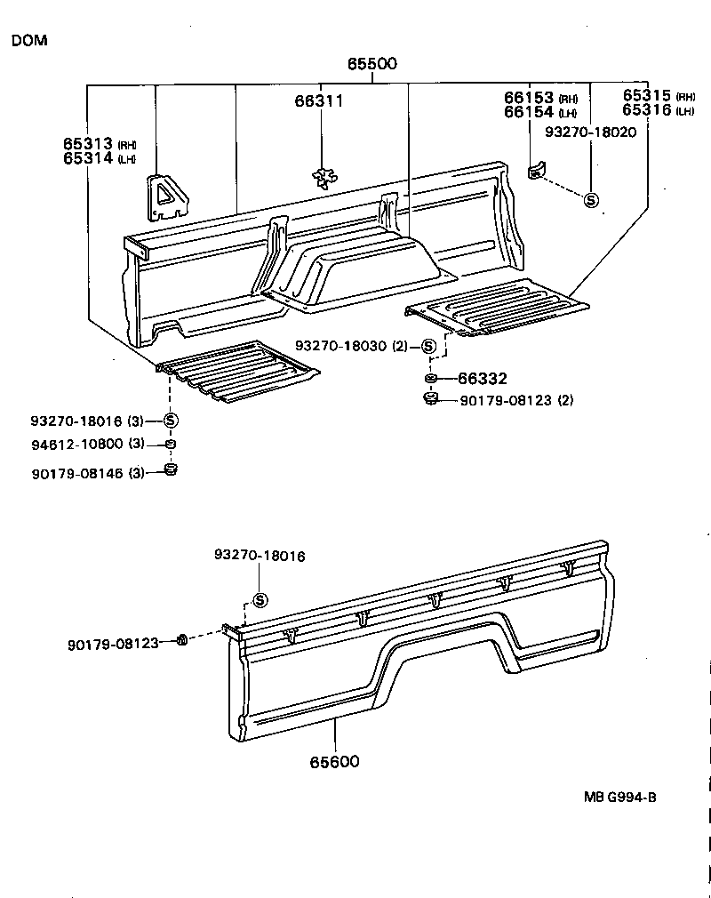  DYNA TOYOACE |  REAR BODY SIDE PANEL