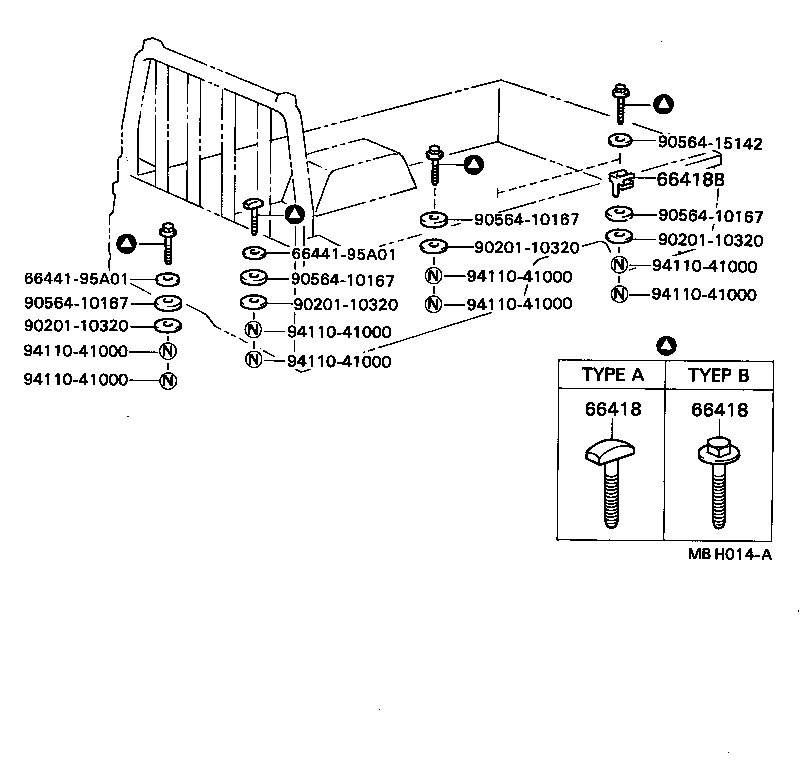  DYNA TOYOACE |  REAR BODY MOUNTING