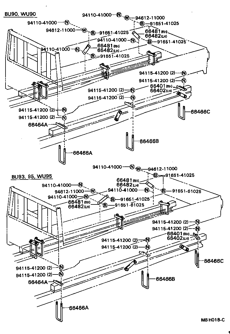  DYNA TOYOACE |  REAR BODY MOUNTING