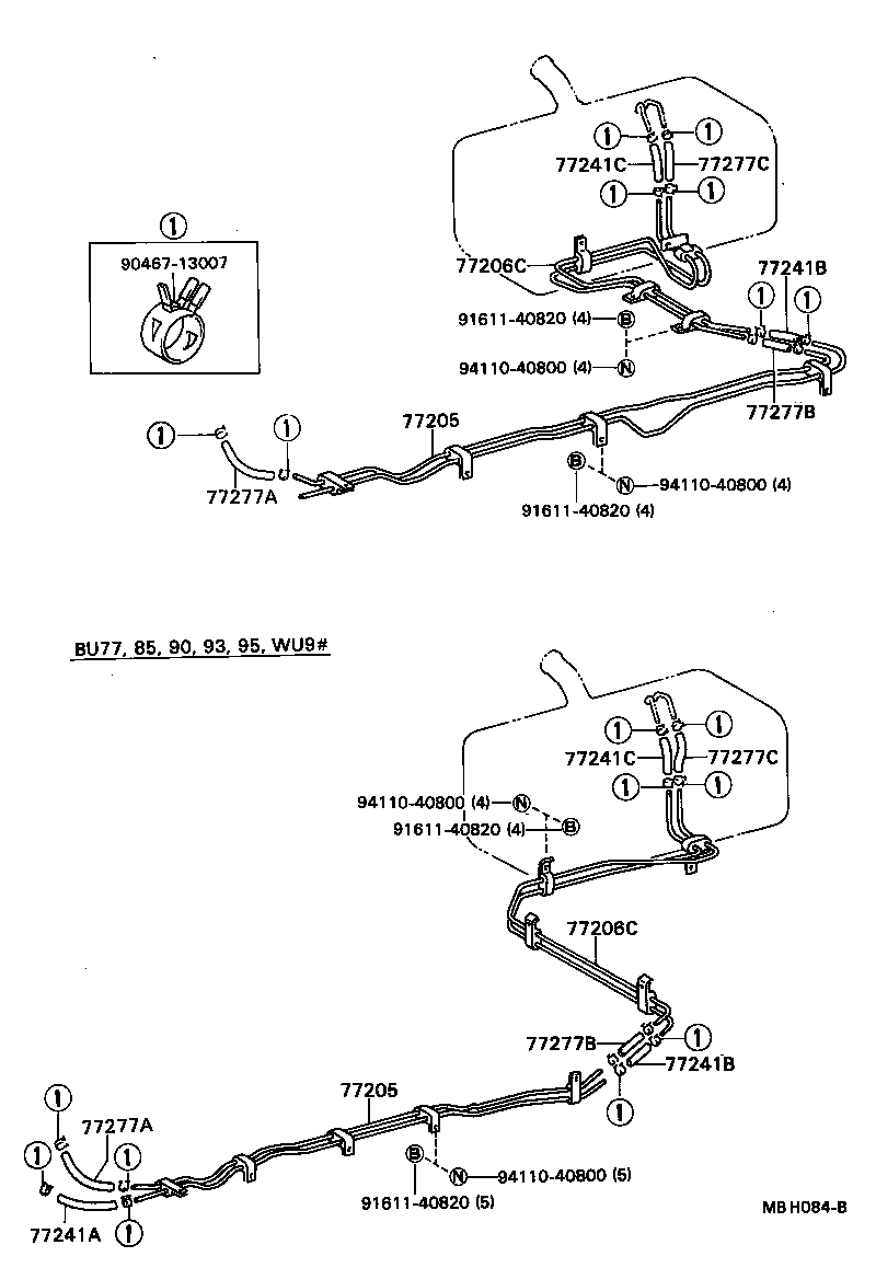  DYNA TOYOACE |  FUEL TANK TUBE