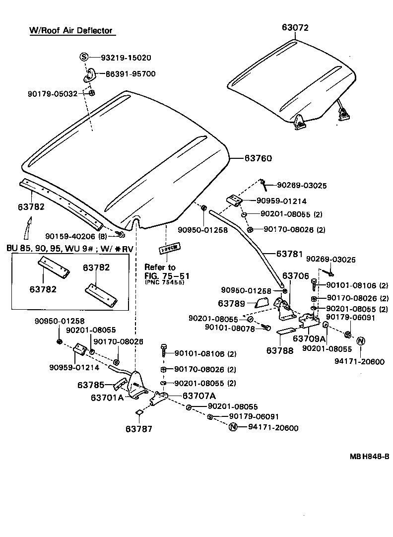  DYNA TOYOACE |  ROOF PANEL BACK PANEL