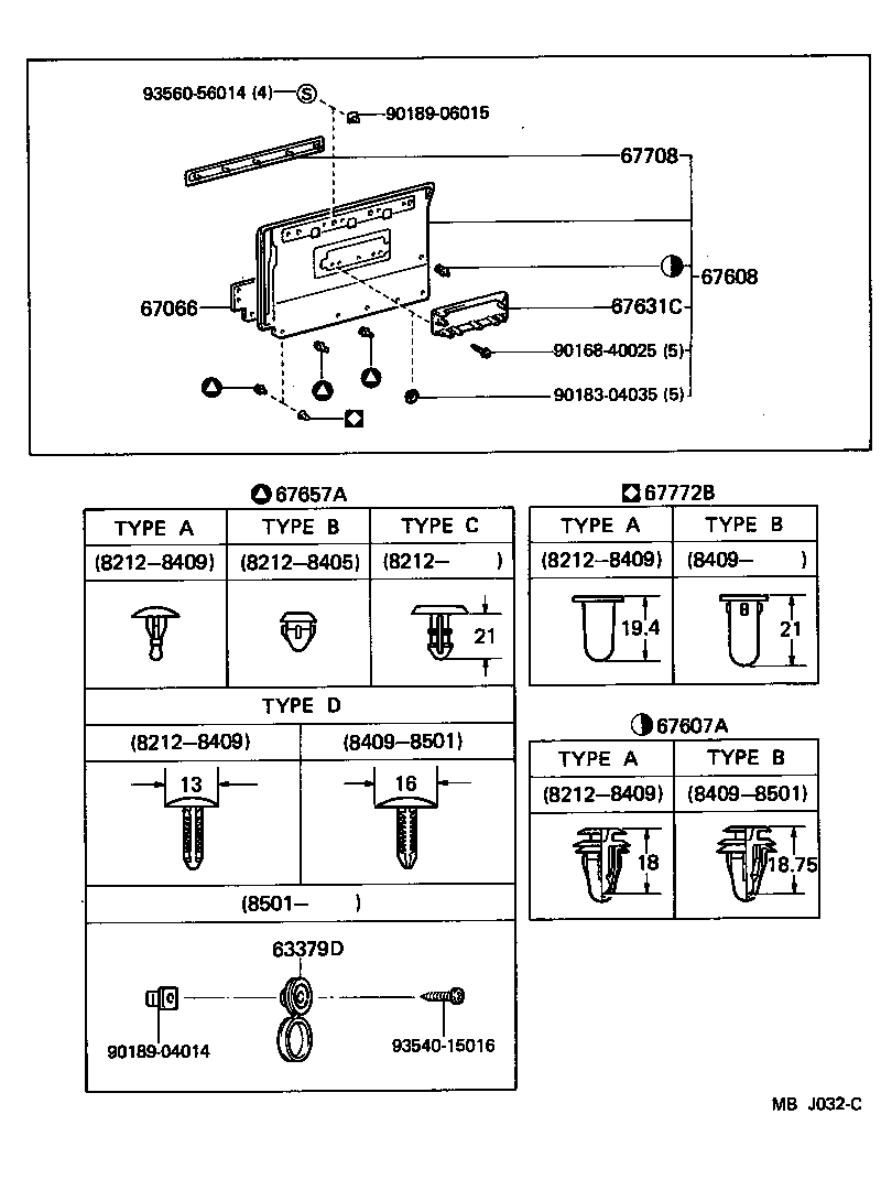  HIACE VAN WAGON |  REAR DOOR PANEL GLASS
