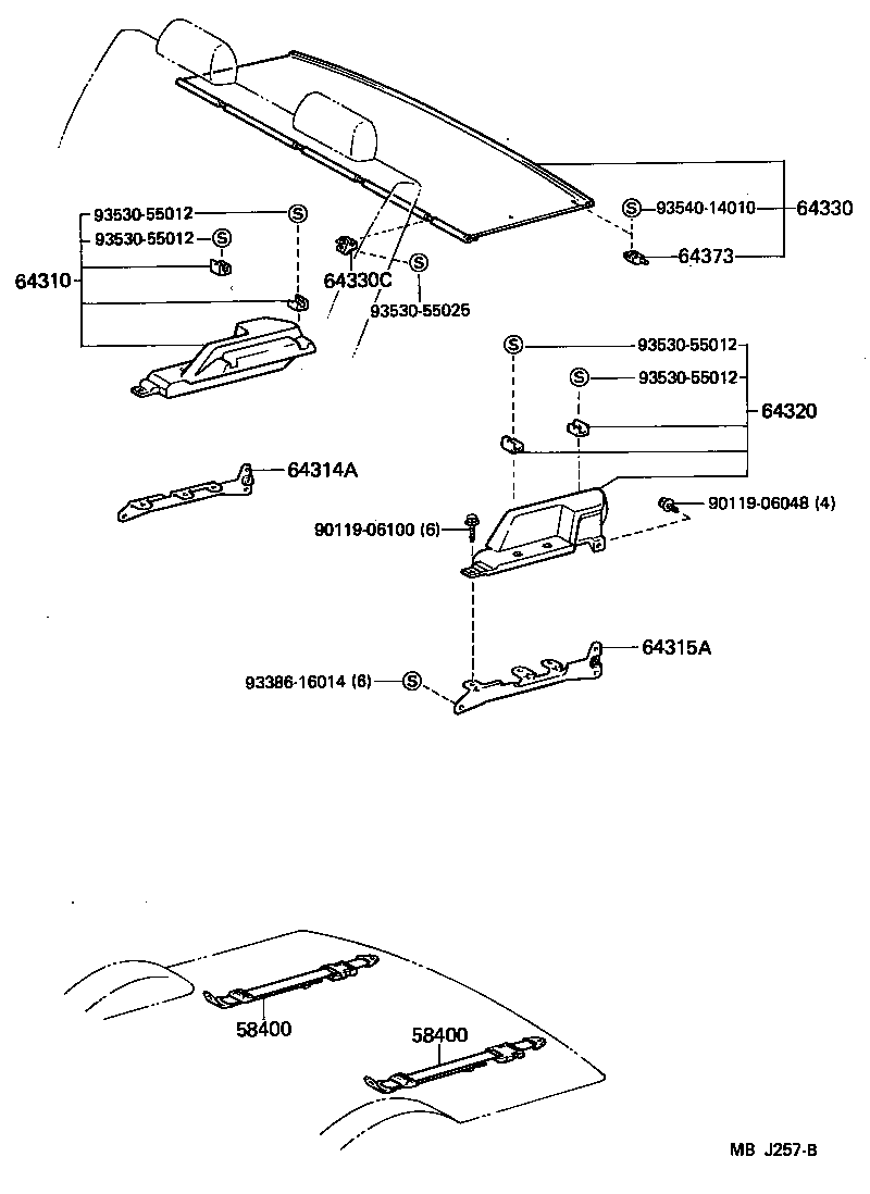  HIACE VAN WAGON |  PACKAGE TRAY PANEL