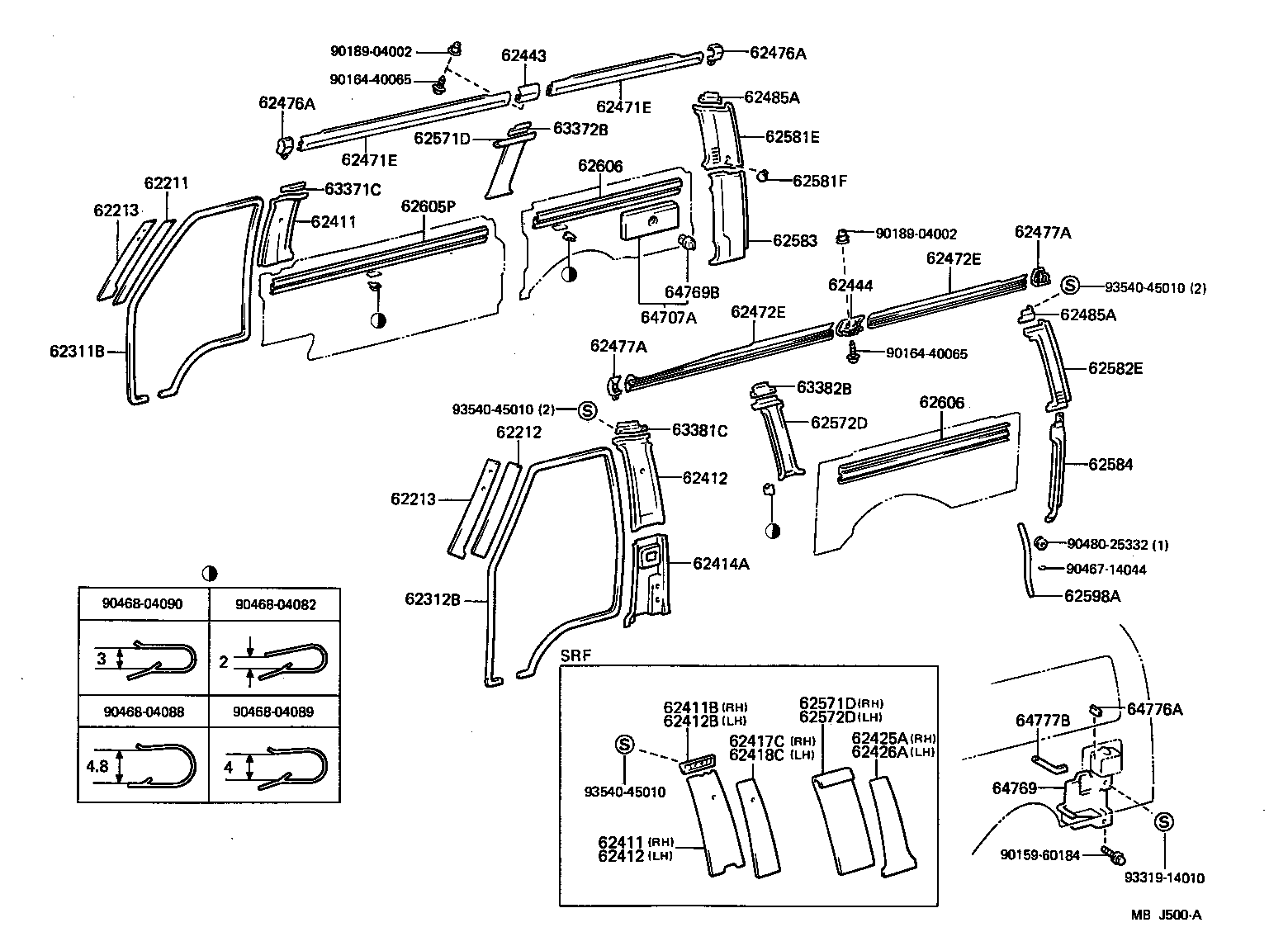  HIACE VAN WAGON |  INSIDE TRIM BOARD