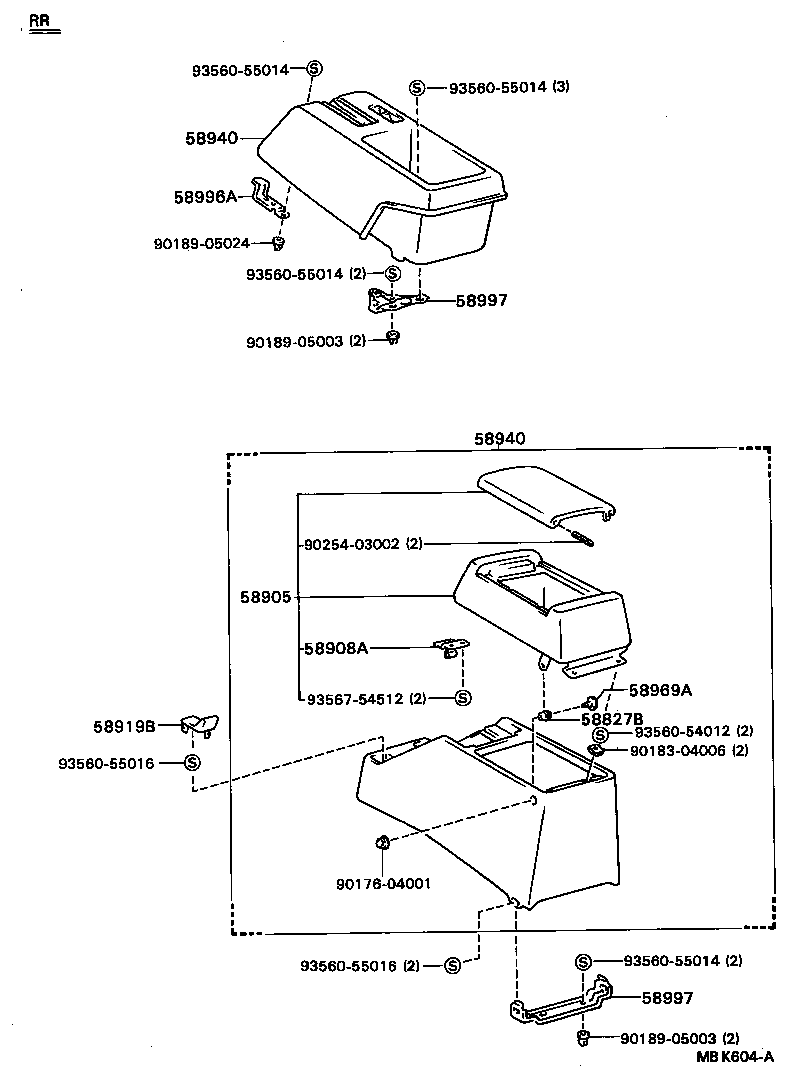 SPRINTER CARIB |  CONSOLE BOX BRACKET