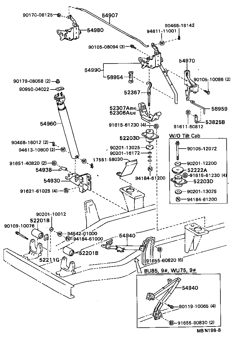  DYNA TOYOACE |  CAB MOUNTING BODY MOUNTING