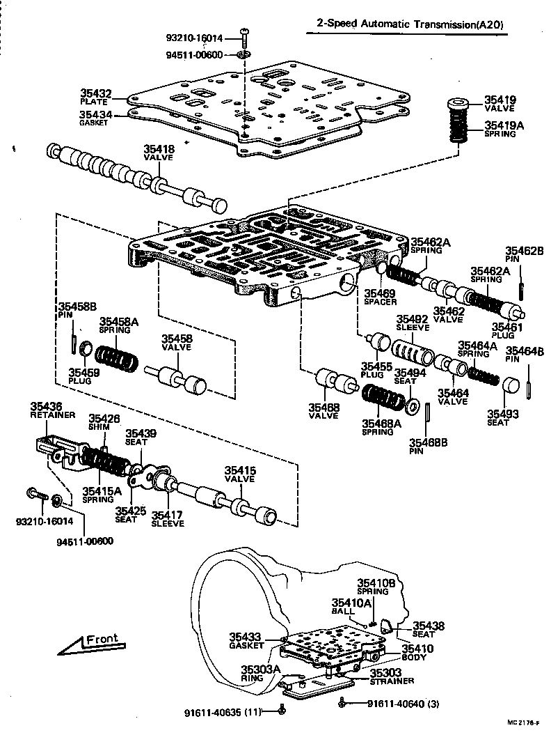  SPRINTER |  VALVE BODY OIL STRAINER ATM