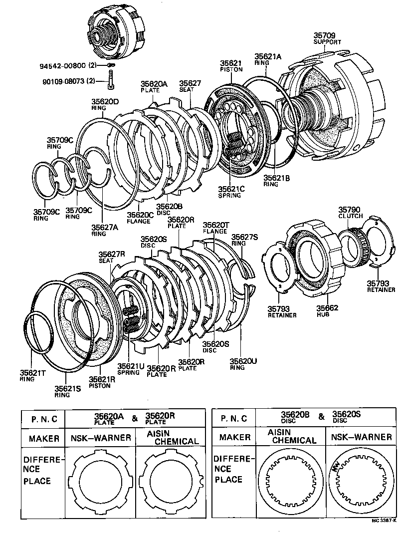  SPRINTER |  CENTER SUPPORT PLANETARY SUN GEAR ATM