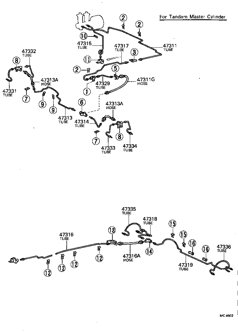  LAND CRUISER VAN |  BRAKE TUBE CLAMP