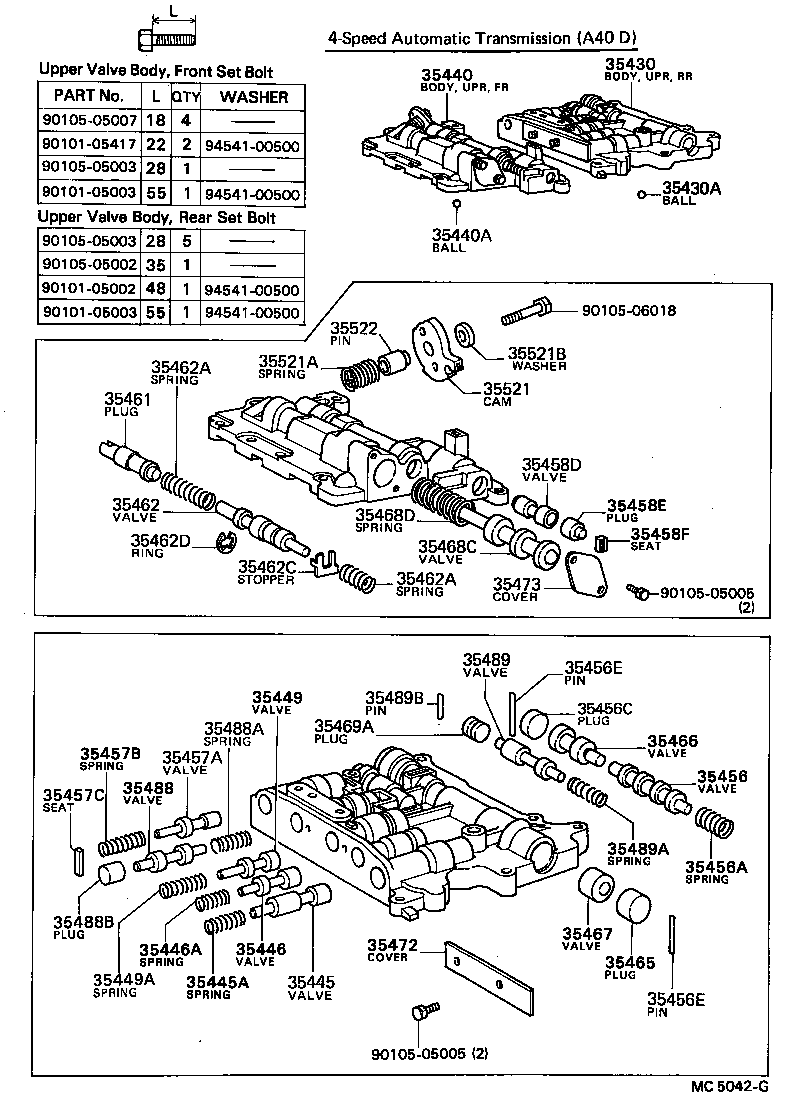  MARK 2 |  VALVE BODY OIL STRAINER ATM