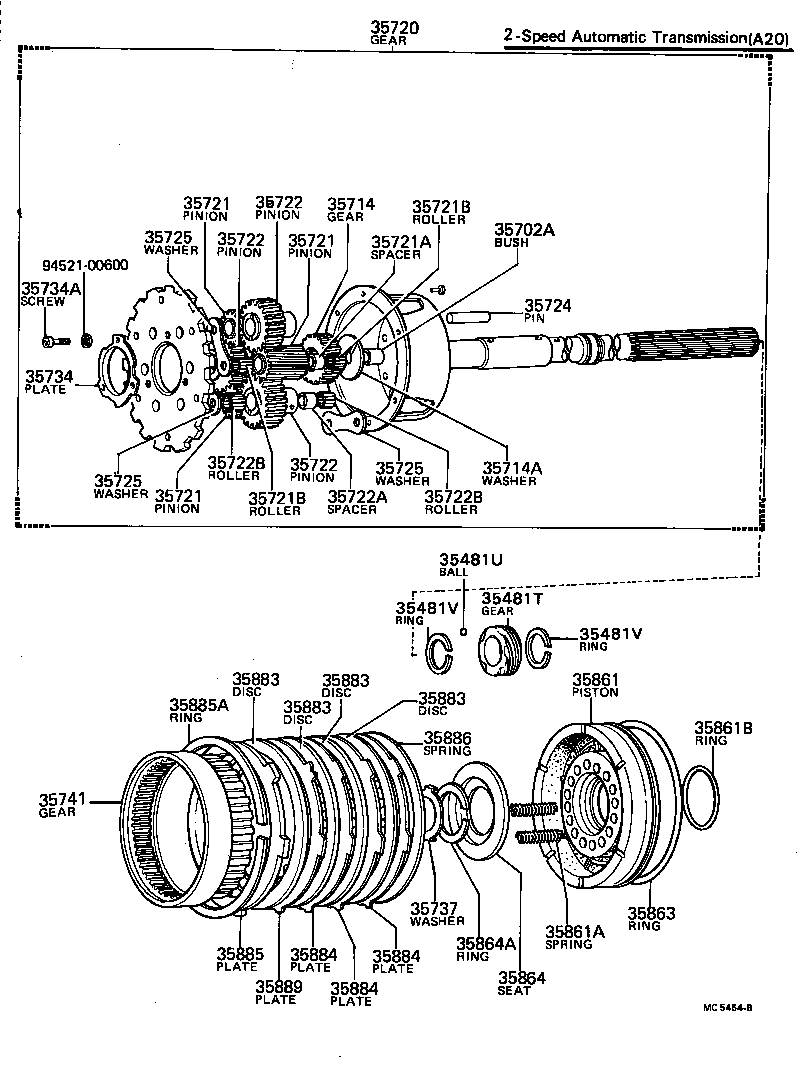  SPRINTER |  PLANETARY GEAR REVERSE PISTON COUNTER GEAR ATM