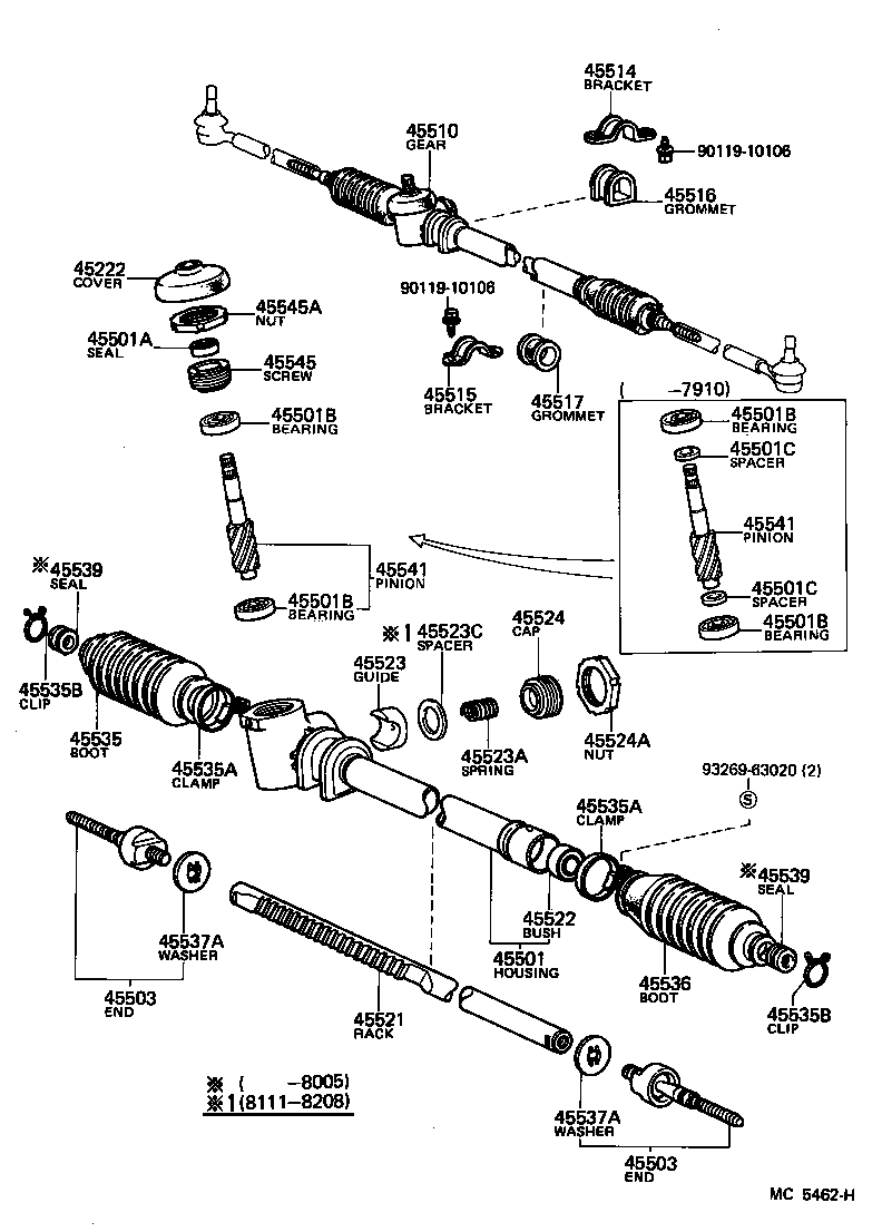  STARLET |  STEERING COLUMN SHAFT