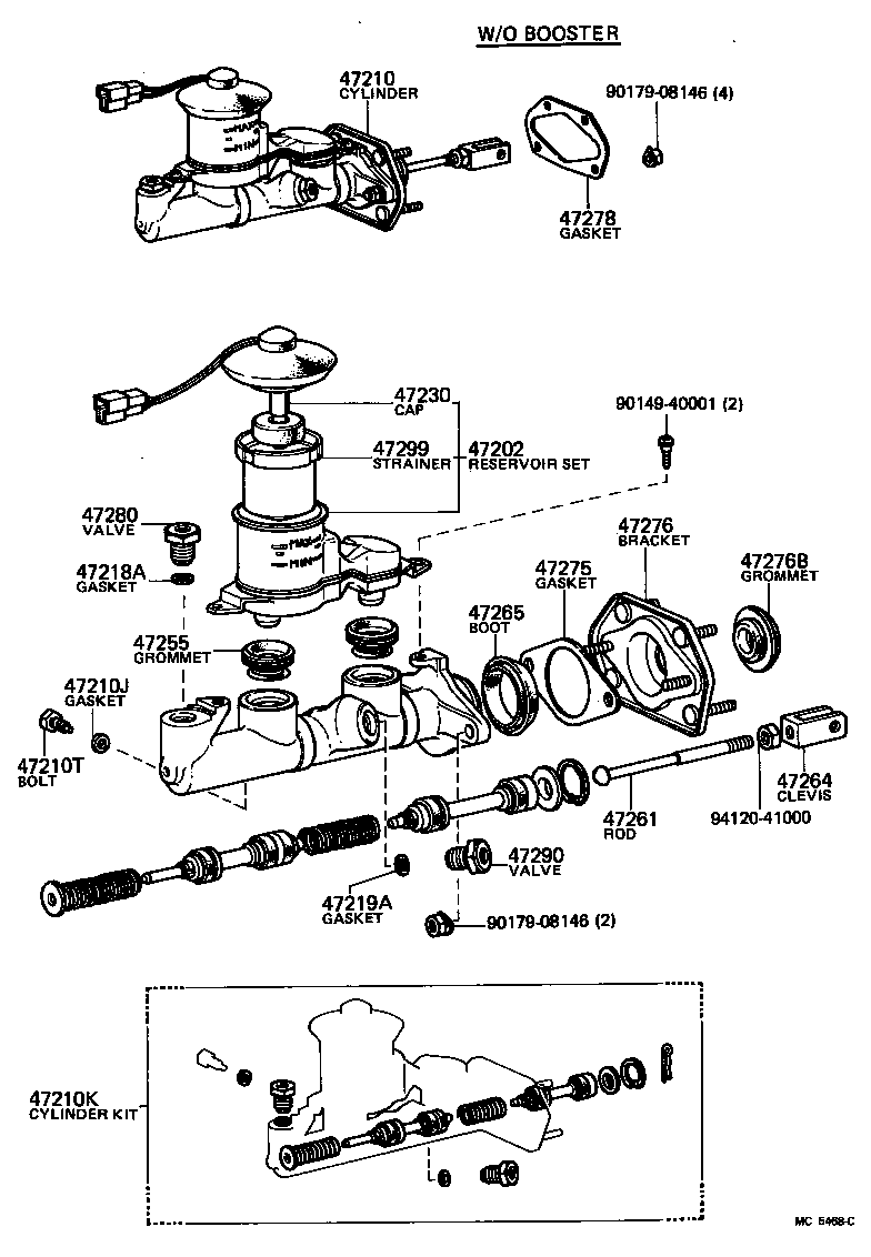  STARLET |  BRAKE MASTER CYLINDER