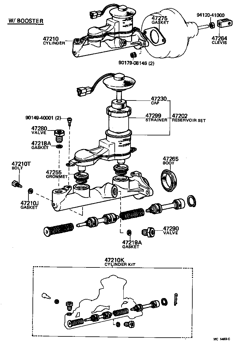 STARLET |  BRAKE MASTER CYLINDER