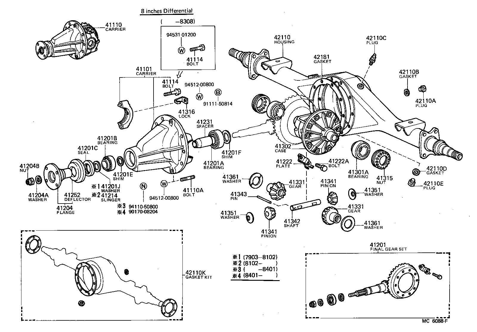  TOYOACE |  REAR AXLE HOUSING DIFFERENTIAL