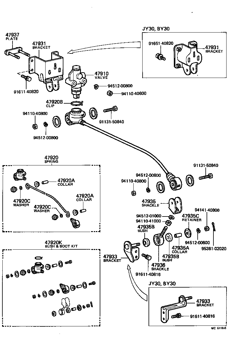  TOYOACE |  BRAKE TUBE CLAMP