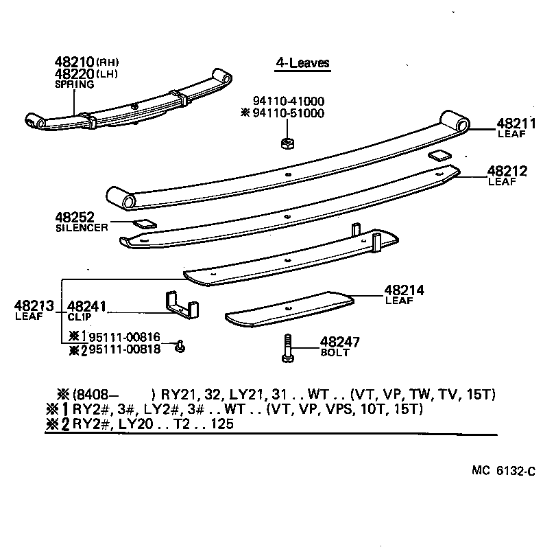  TOYOACE |  REAR SPRING SHOCK ABSORBER