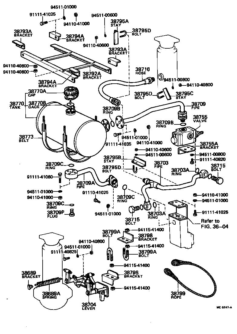  DYNA |  HOIST CYLINDER TRUNNION LIFT ARM