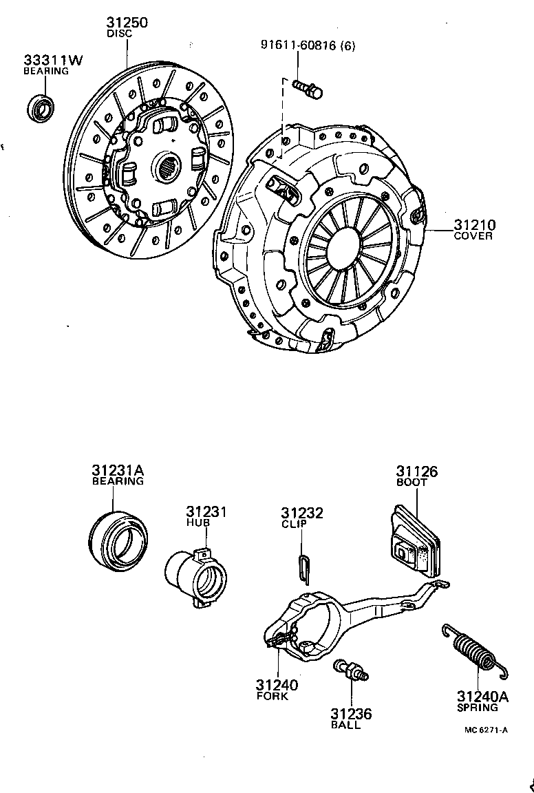  SPRINTER |  CLUTCH RELEASE FORK