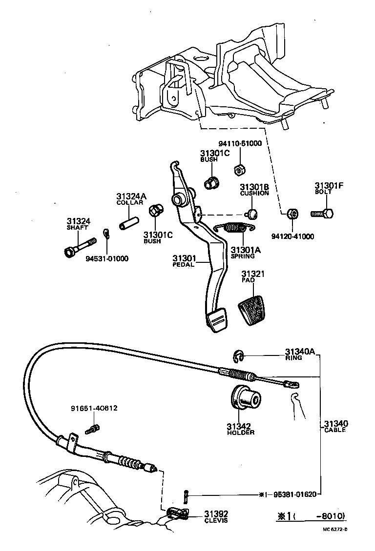  SPRINTER |  CLUTCH PEDAL FLEXIBLE HOSE