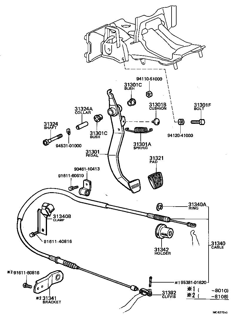 SPRINTER |  CLUTCH PEDAL FLEXIBLE HOSE
