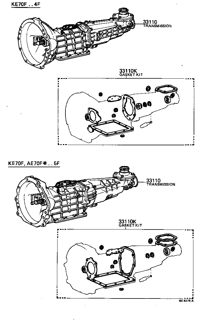  SPRINTER |  TRANSAXLE OR TRANSMISSION ASSY GASKET KIT MTM