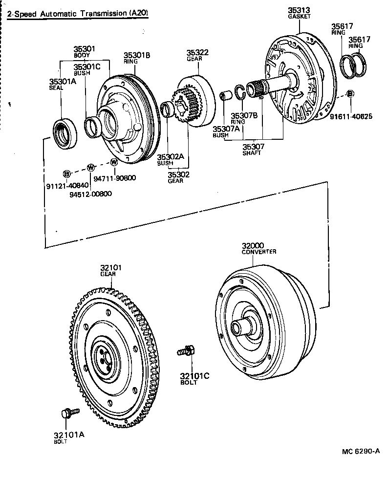  SPRINTER |  TORQUE CONVERTER FRONT OIL PUMP CHAIN ATM