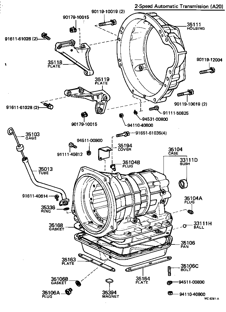  SPRINTER |  TRANSMISSION CASE OIL PAN ATM