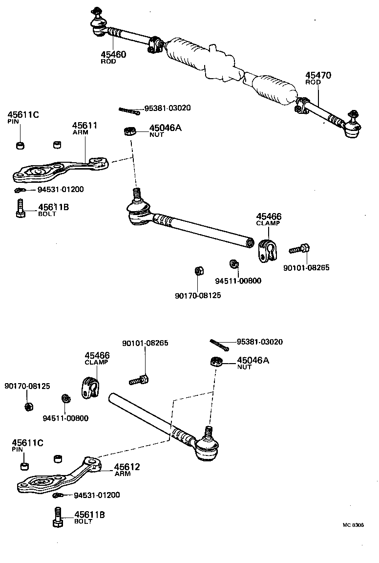  SPRINTER |  FRONT STEERING GEAR LINK