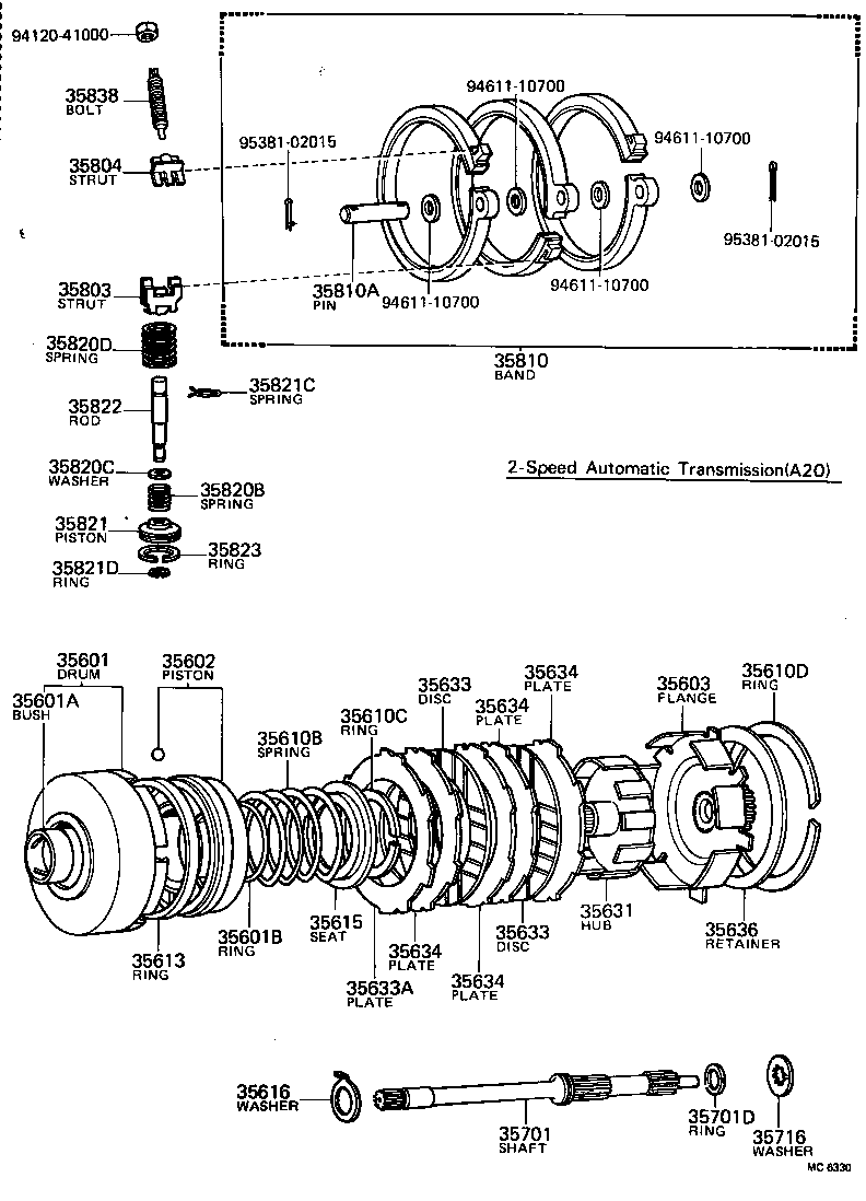  SPRINTER |  BRAKE BAND MULTIPLE DISC CLUTCH ATM
