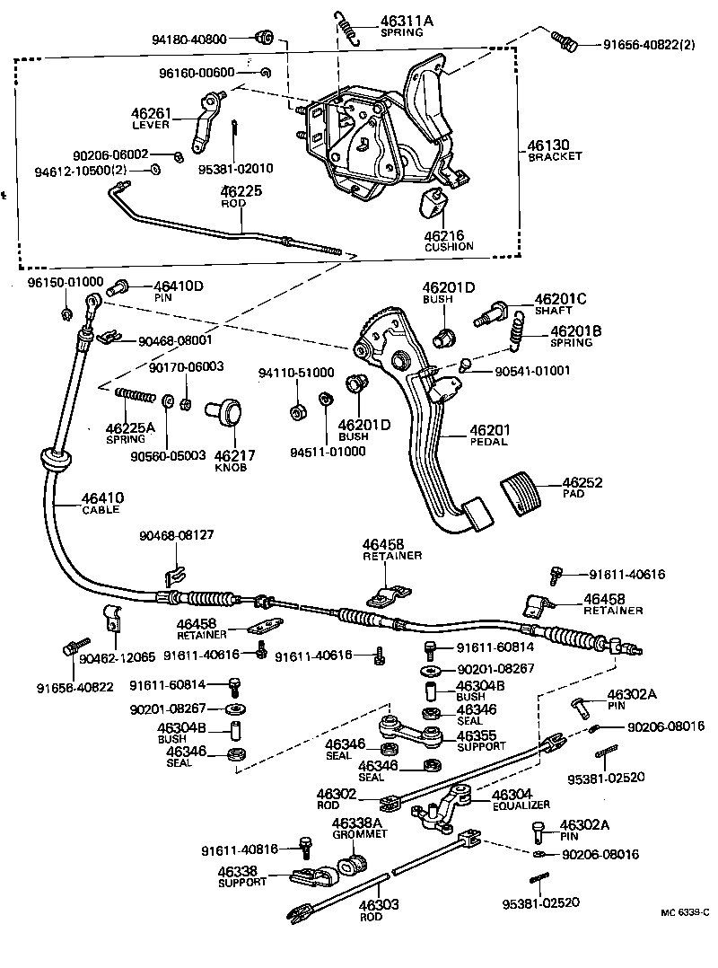  CENTURY |  PARKING BRAKE CABLE