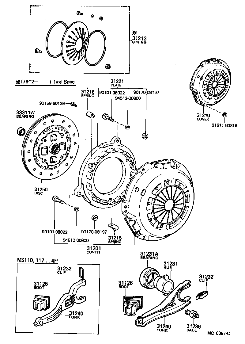  CROWN |  CLUTCH RELEASE FORK
