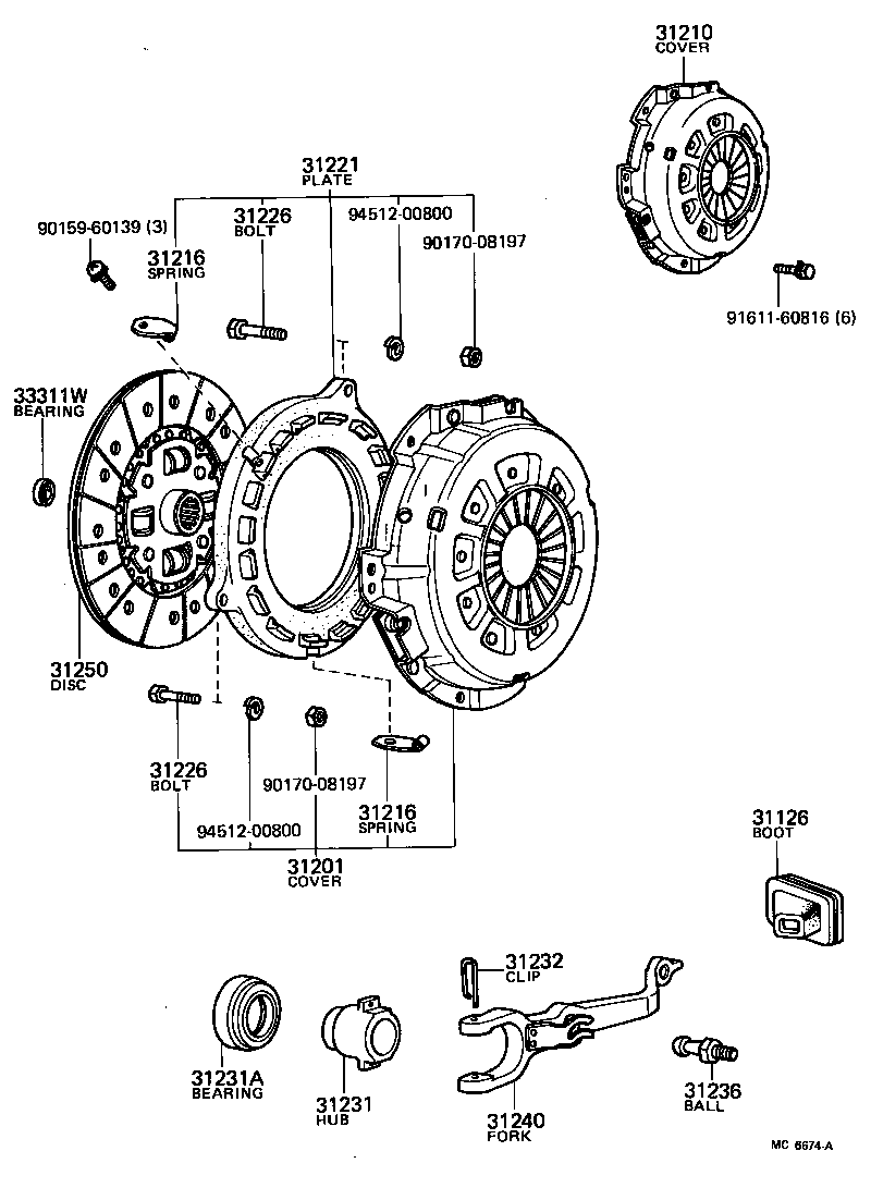  LITE TOWNACE TRUCK |  CLUTCH RELEASE FORK