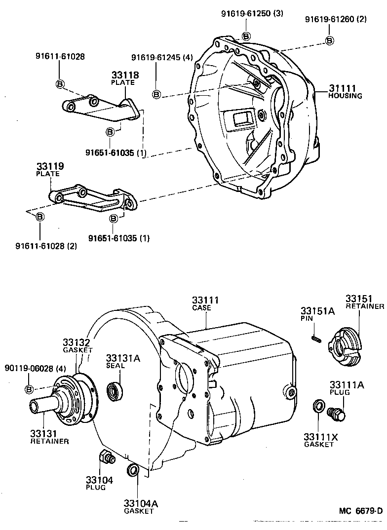  LITE TOWNACE TRUCK |  CLUTCH HOUSING TRANSMISSION CASE MTM