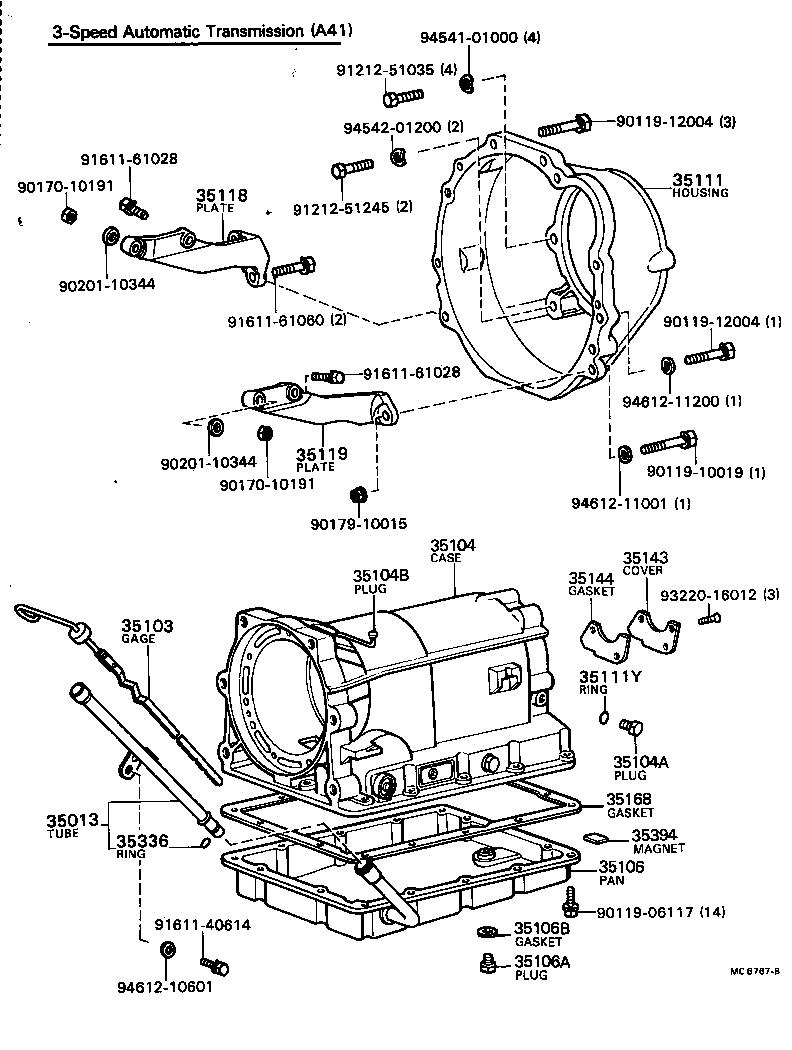  SPRINTER |  TRANSMISSION CASE OIL PAN ATM