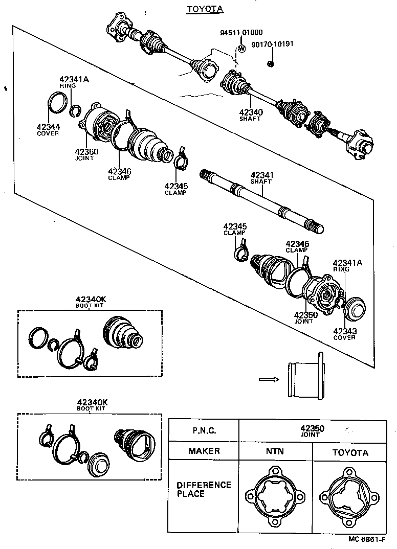  MARK 2 |  REAR AXLE SHAFT HUB