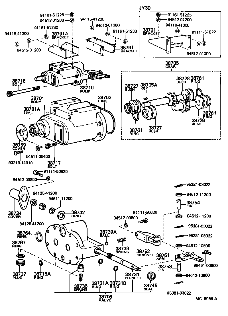  TOYOACE |  POWER TAKE OFF OIL PUMP
