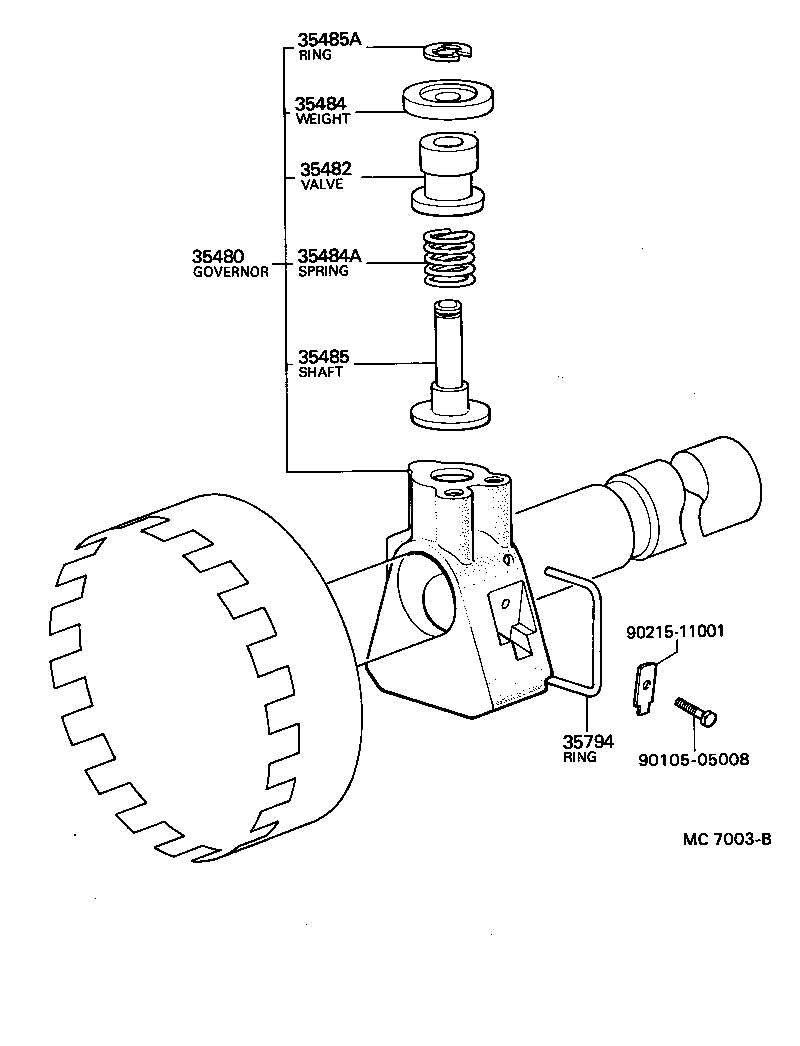  CENTURY |  REAR OIL PUMP GOVERNOR ATM