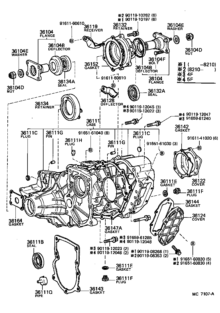  LAND CRUISER S T H T |  TRANSFER CASE EXTENSION HOUSING