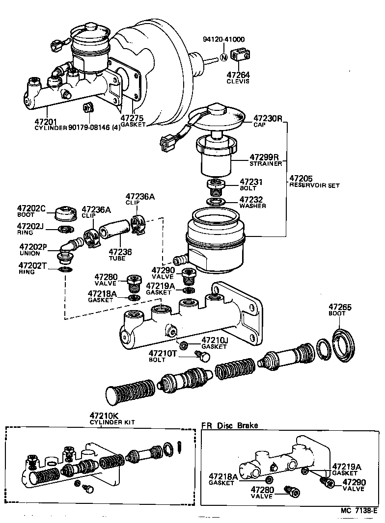  LAND CRUISER S T H T |  BRAKE MASTER CYLINDER