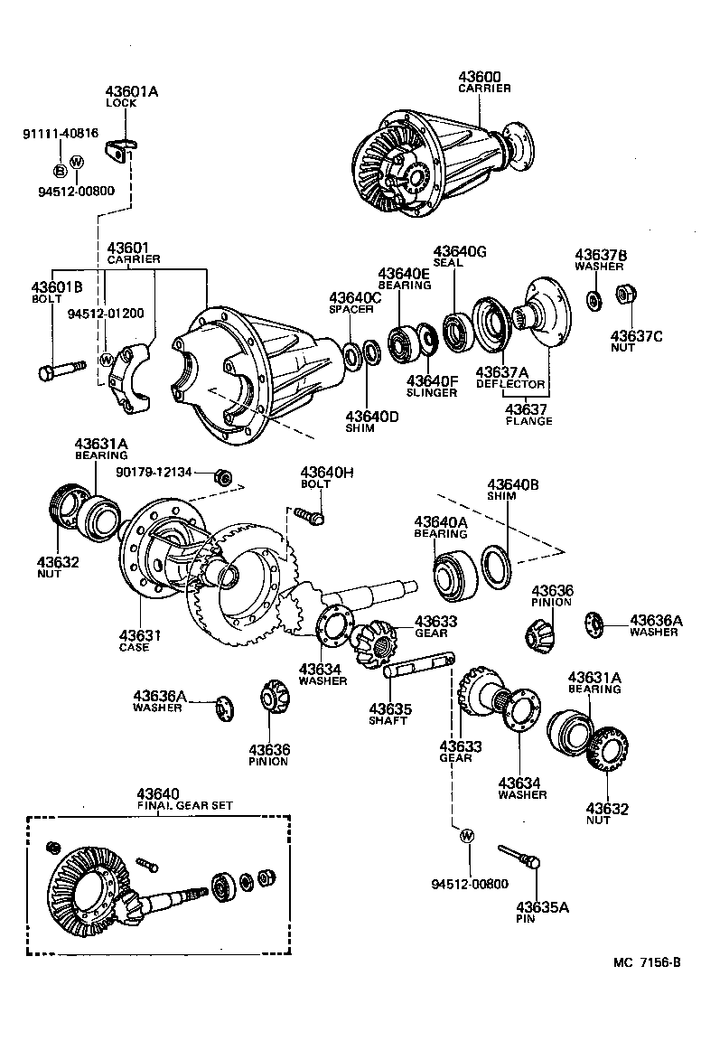  LAND CRUISER S T H T |  FRONT AXLE HOUSING DIFFERENTIAL