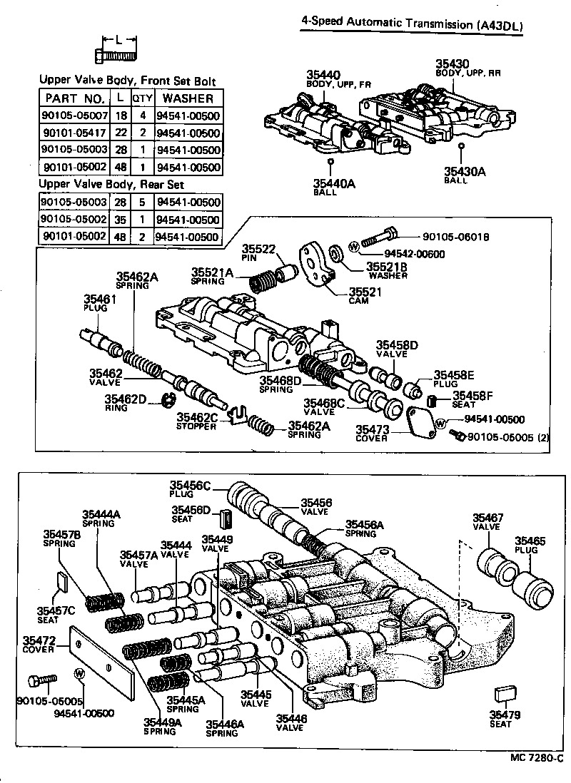  MARK 2 |  VALVE BODY OIL STRAINER ATM
