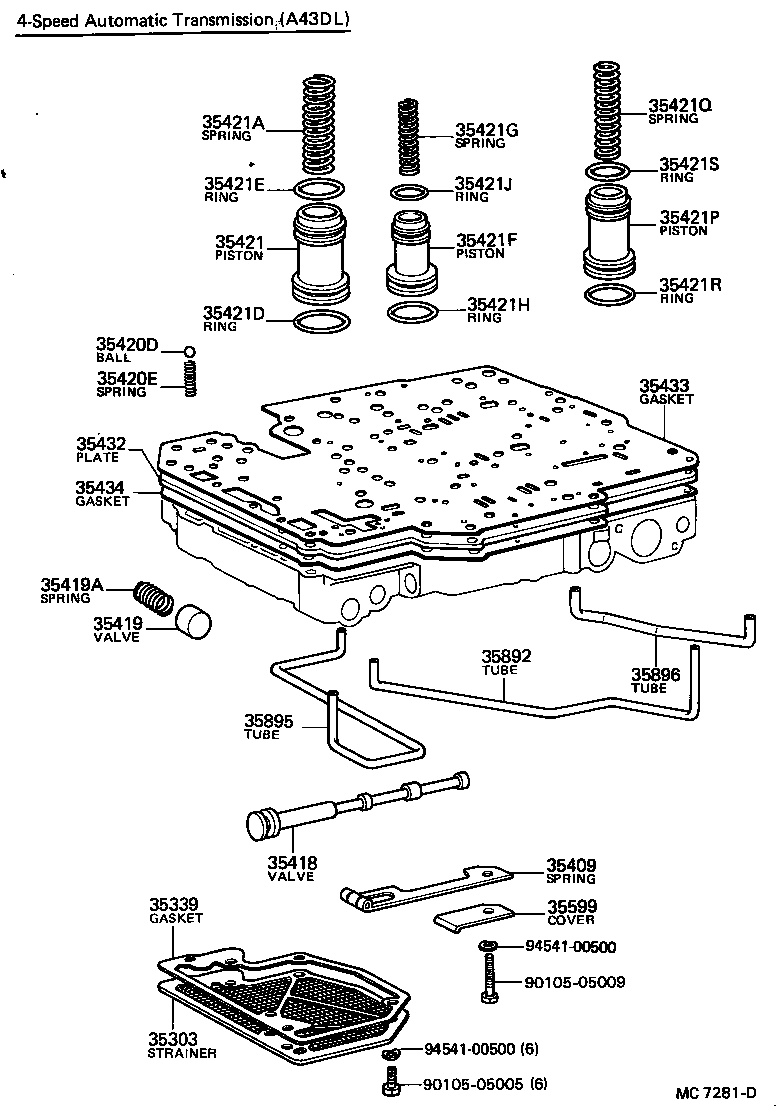  MARK 2 |  VALVE BODY OIL STRAINER ATM